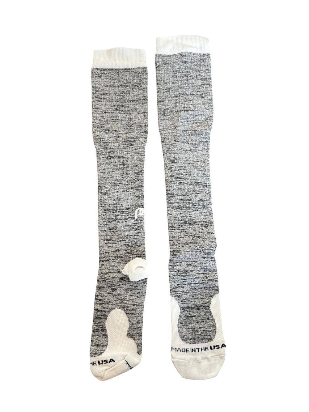 NEW Pro Compression Heather Gray Knee High Compression Marathon Socks, S/M WIDE